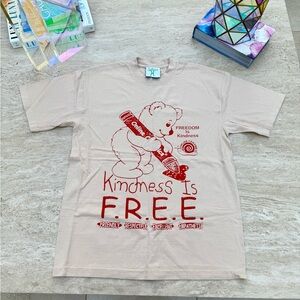 Online Ceramics Beige Graphic T-Shirt